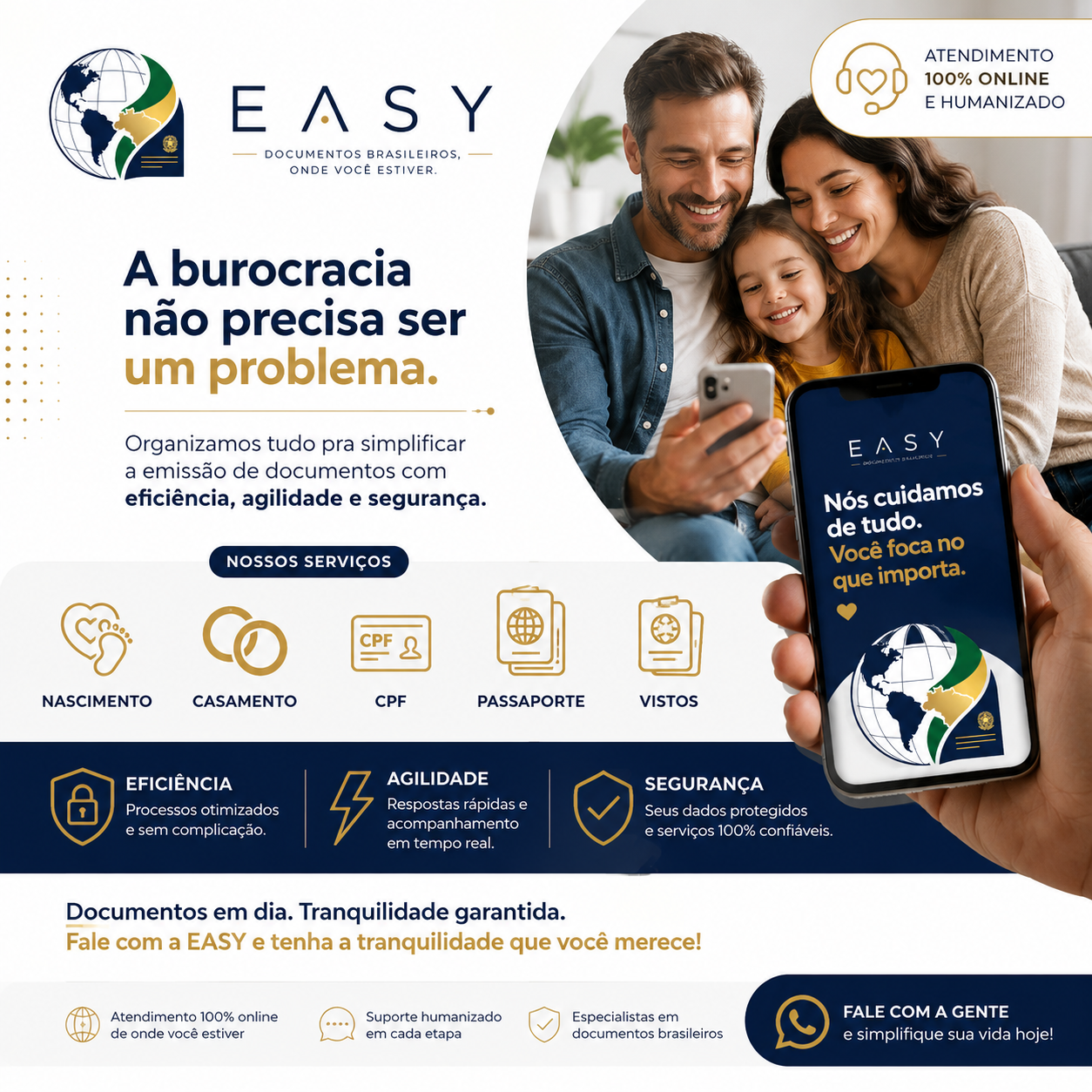 EASY Assessoria Documental - Documentos Brasileiros onde você estiver